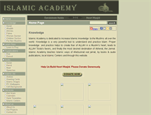 Tablet Screenshot of islamicacademy.org